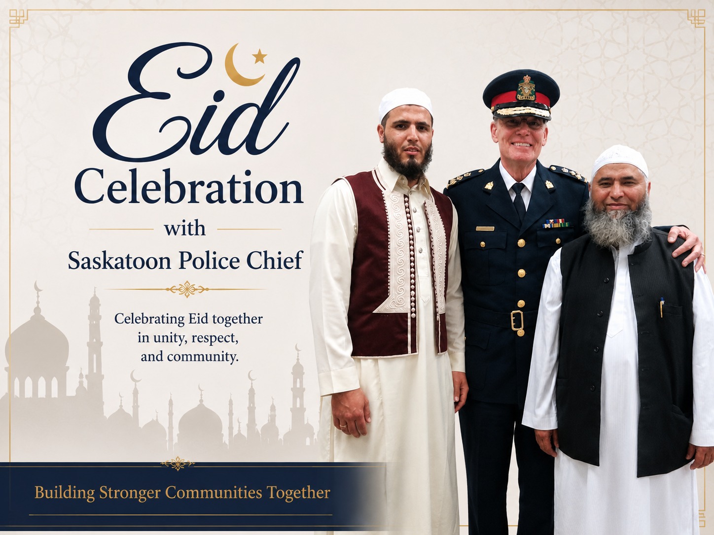 Eid with the Saskatoon Police Chief